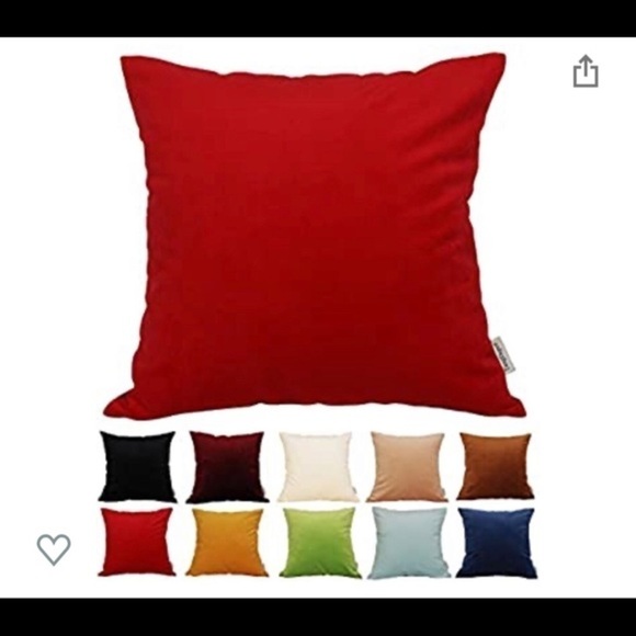 Other - Throw‎ Pillow Christmas Red Covers 12x12